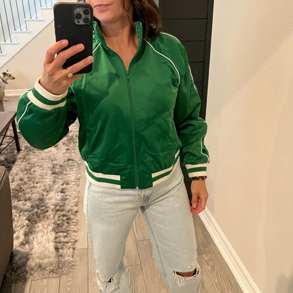 Forever 21 Green Bomber Jacket